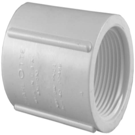 Charlotte Pipe 1 In Pvc Sch 40 Fpt X Fpt Coupling Pvc 02102 1000hd The Home Depot