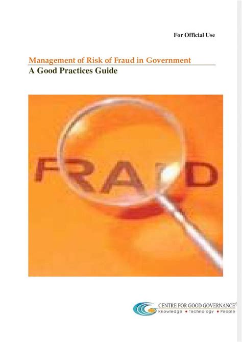 Pdf Fraud Risk Management Good Practices Guide Dokumen Tips