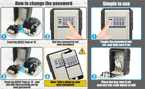 Key Safe Built In Hook Wall Mounted Diyife Large Heavy Duty Key