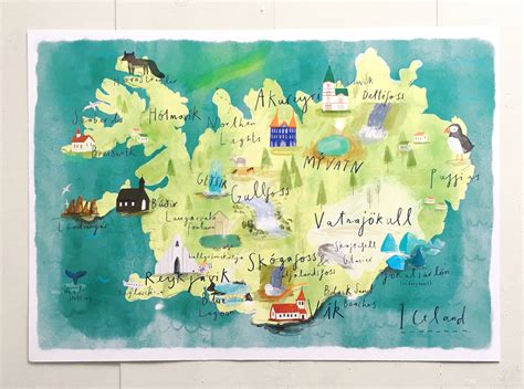 Printable Iceland Map That are Superb | Hudson Website