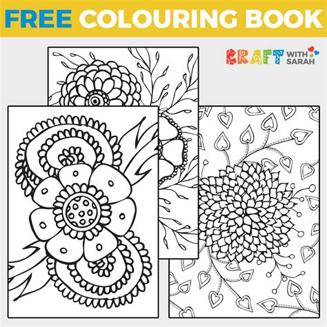 Coloring Book Flowers Printable