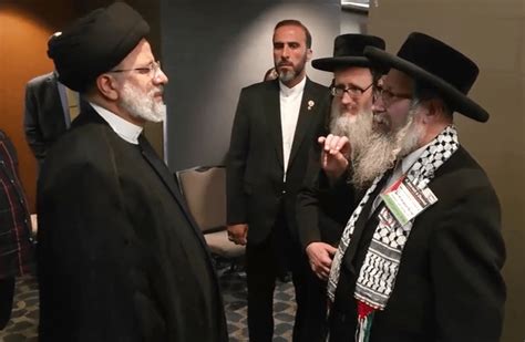 Ultra Orthodox Anti Zionists Meet With Iran S Raisi At United Nations