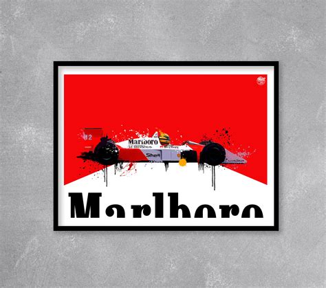 Ayrton Senna Mp44 1988 Mclaren F1 Print Various Sizes F1 Ts