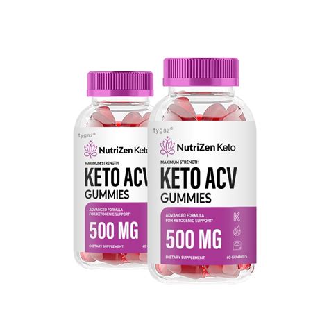 Nutrizen Keto Acv Gummies 2 Pack Premium Active Chewable Diet