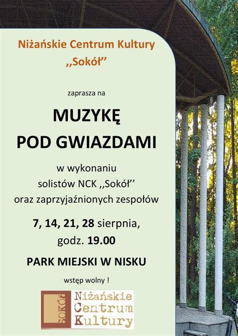 Nisko Rusza Cykl Koncert W Muzyka Pod Gwiazdami Radio Leliwa