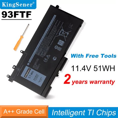 93FTF Battery For Dell Precision 15 Latitude Series Kingsener