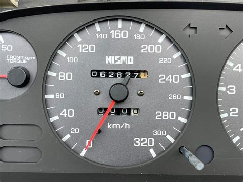 Nismo Old Logo 320kmh Speedo Cluster Meter Skyline Gtr R32 Bnr32 Rare