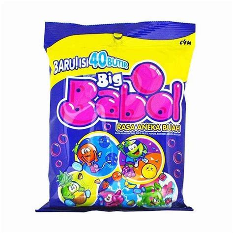 Jual Big Babol Permen Karet Rasa Aneka Buah 140gr Isi 40 Butir Di