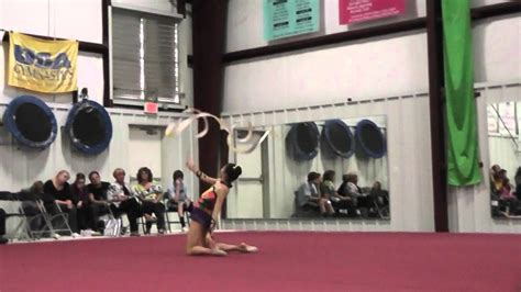 11 Yr Old Elena Shinohara Ribbon At 2012 Georgia State Rhythmic