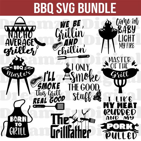 Bbq Svg Bundle Grill Svg Barbeque Svg Bundle Dad Svg Etsy