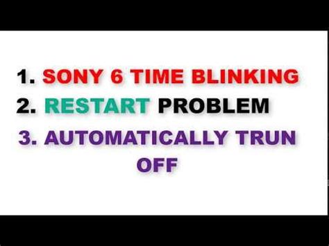 Sony Bravia Led Tv 6 Times Blinking Problem Solution Artofit