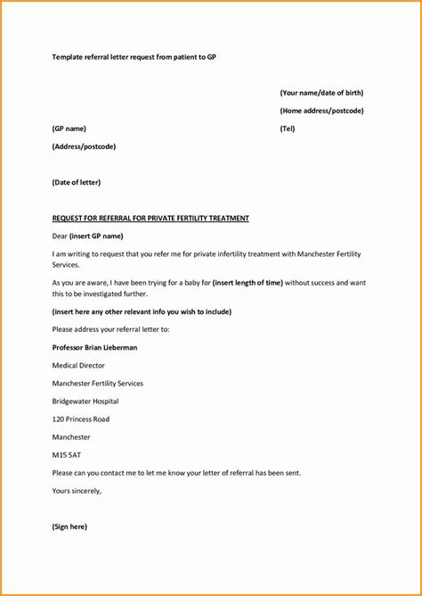 Physician Referral Form Template Lovely Medical Referral Letter Template Microsoft Word