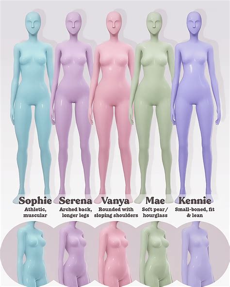 Body Presets Collection The Sims 4 Create A Sim CurseForge