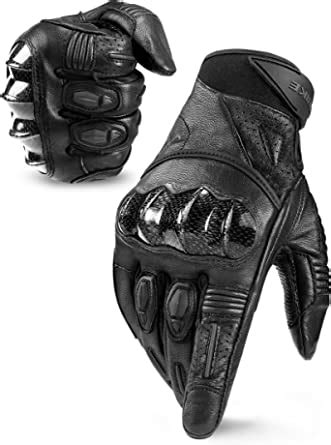 Inbike Guantes Moto Piel Cuero Con La Funcionalidad De Pantalla T Ctil