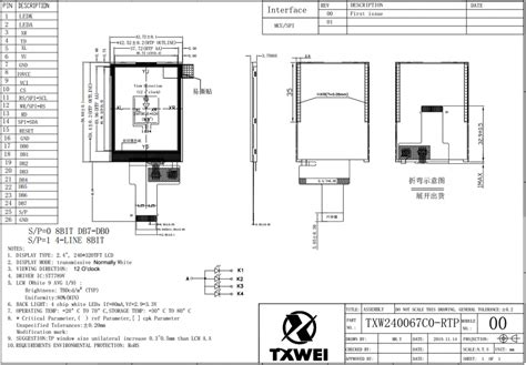 Txw C Rtp Inch Tft Lcd Industrial Serial Resistance