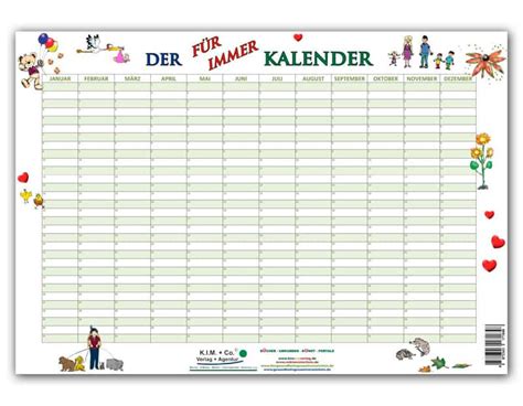 Der Geburtstagskalender Ein Praktischer Begleiter F R Das Ganze