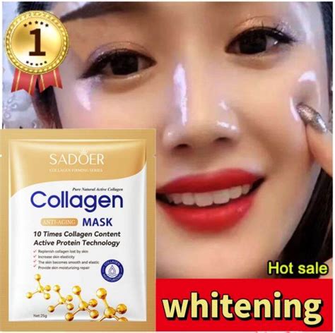 Sadoer Collagen Face Mask Anti Aging Firming Essence Mask Hyaluronic