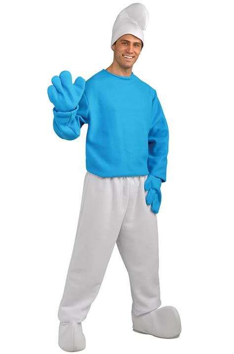 Deluxe Smurf Adult Costume - PureCostumes.com