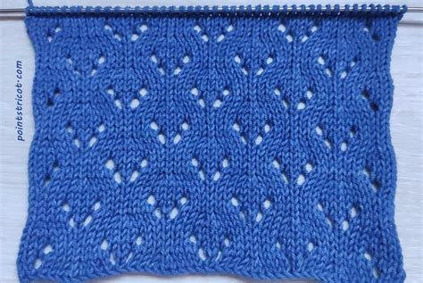 Les points de Tricot Point Ajouré au Tricot