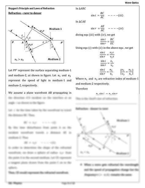 SOLUTION Wave Optics Notes Part 1 Class 12 Cbse Physics Studypool