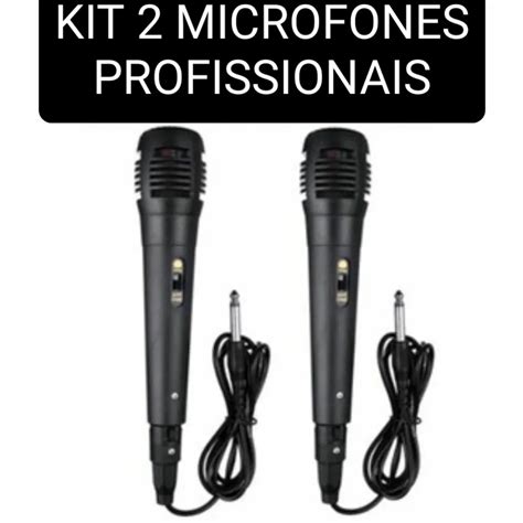 KIT 2 MICROFONES PROFISSIONAIS Shopee Brasil