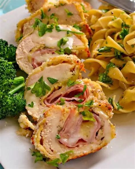 Cordon Bleu de Poulet au Four Une Élégante Fusion Culinaire Cuisine