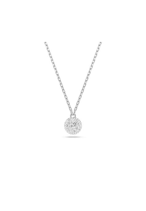 Buy Swarovski Dextera Pendant Round Cut Sphere White Rhodium Plated