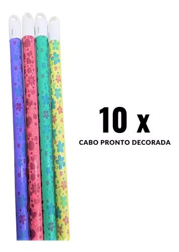 Kit Cabo Pronto Vassoura Decorada Direto Fabrica Parcelamento