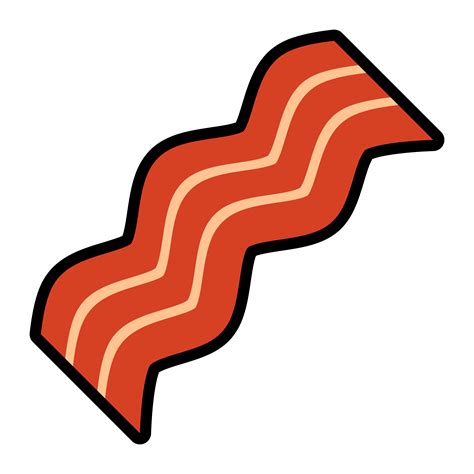 Bacon Vector Icon 553450 Vector Art At Vecteezy