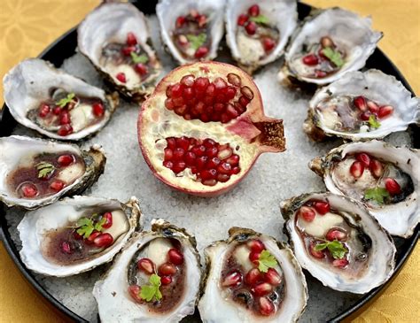 Pomegranate Vinaigrette For Oysters 3catsfoodie