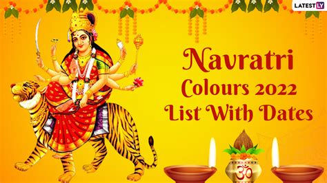 Festivals Events News Date Wise List Of Nine Colours To Wear On