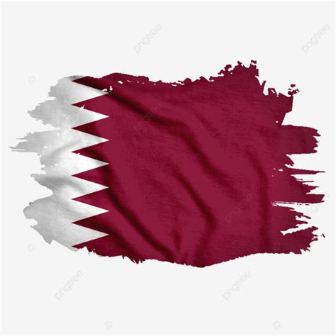 Bandeira Do Qatar Pincel Aquarela Para Copa Do Mundo Png Catar