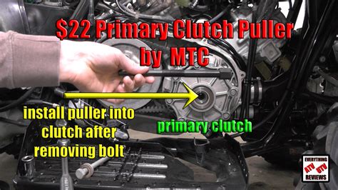 EVERYTHING ATV UTV REVIEWS Primary Clutch Puller Tool To Change Belt