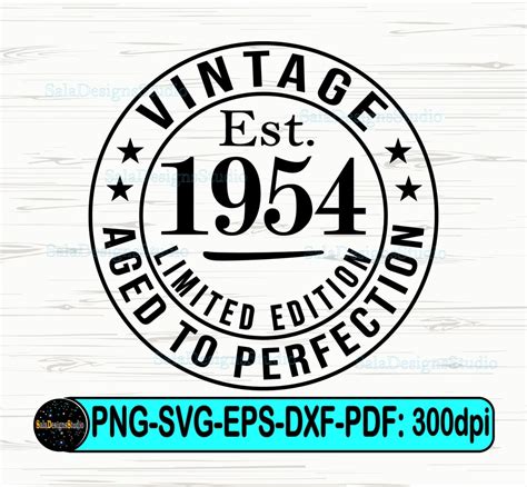 Th Birthday Svg Vintage Svg Shirt Svg Aged To