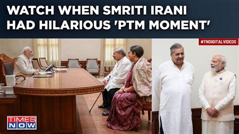 Smriti Irani S Hilarious Tweet After Pm Modi Met Her Father Who S The