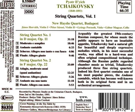 New Haydn Quartet String Quartets 1 CD New Haydn Quartet Muziek