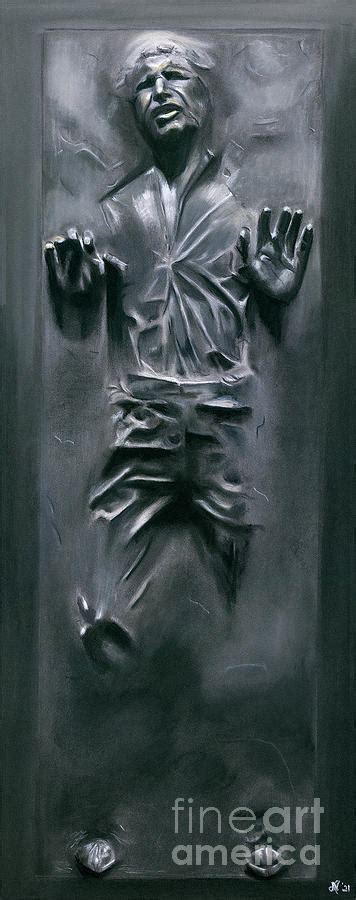 Han Solo Frozen In Carbonite Pastel By Michelle Nooney Fine Art America