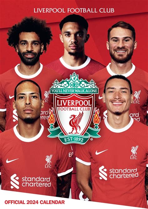 LIVERPOOL FC 2024 A3 CALENDAR