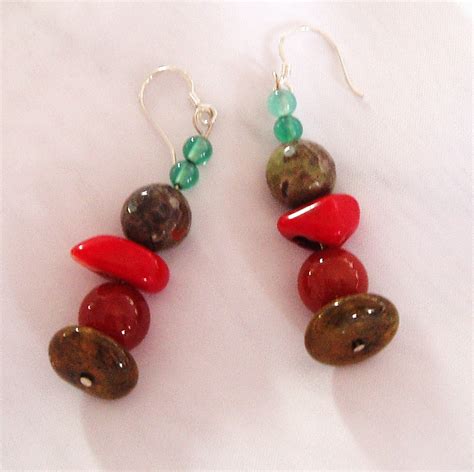 Multi Colour Earrings Gemstone Jewelry On Luulla