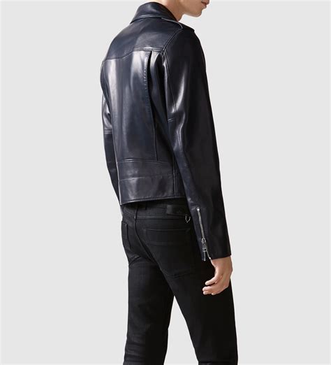 Gucci Leather Biker Jacket In Black For Men Lyst