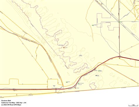 Imperial Sand Dunes North, Glamis - California Trail Map