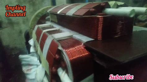 Cara Gulung Rotor Generator Rewinding Rotor Generator Youtube