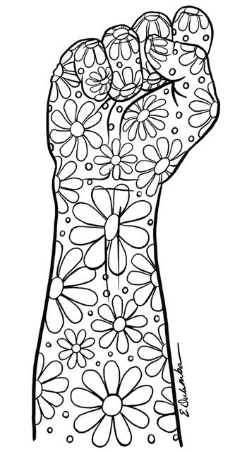 Dulemba Coloring Page Tuesday Peaceful Protest