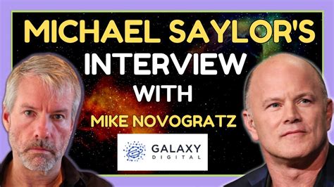 Bitcoin Interview between Michael Saylor and Mike Novogratz - YouTube