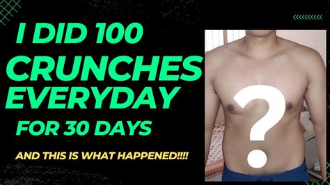 I Did 100 Crunches Every Day For 30 Days And This Is What Happened