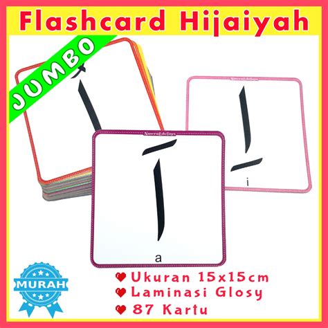 Jual Flashcard JUMBO HAROKAT Ukuran Besar Kartu Pintar Belajar Huruf