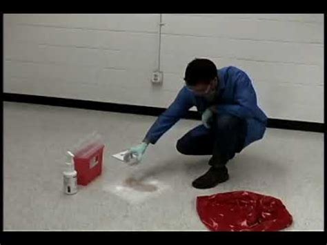 Bloodborne Pathogens Body Fluid Spill Cleanup Procedure