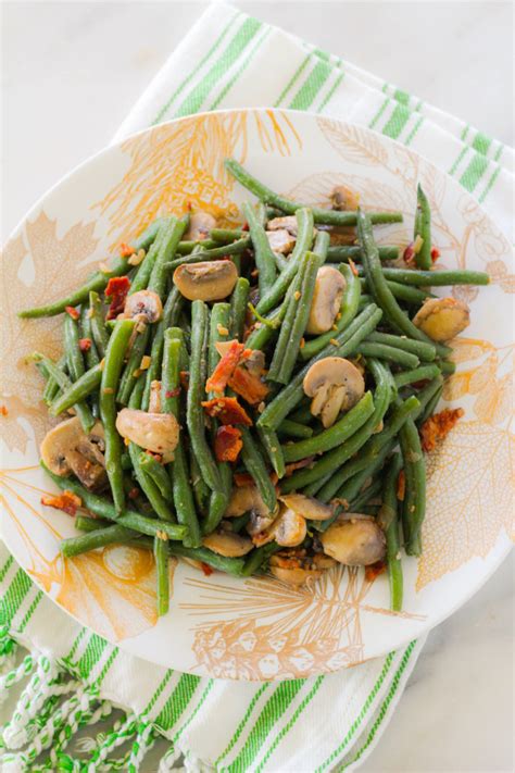 Instant Pot Green Beans With Mushrooms Bacon Zen Spice