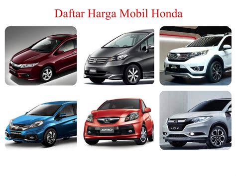 Update Daftar Harga Mobil Honda Terbaru