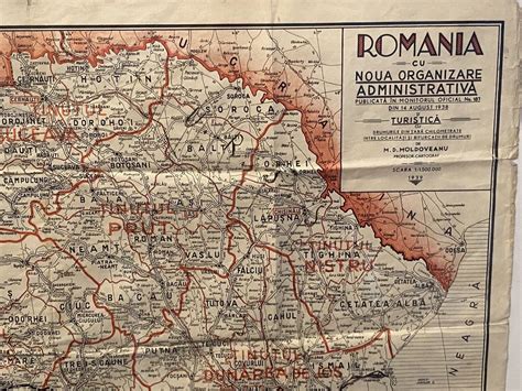 Harta România Administrativă Regalitate 1938 Sibiu • OLX.ro